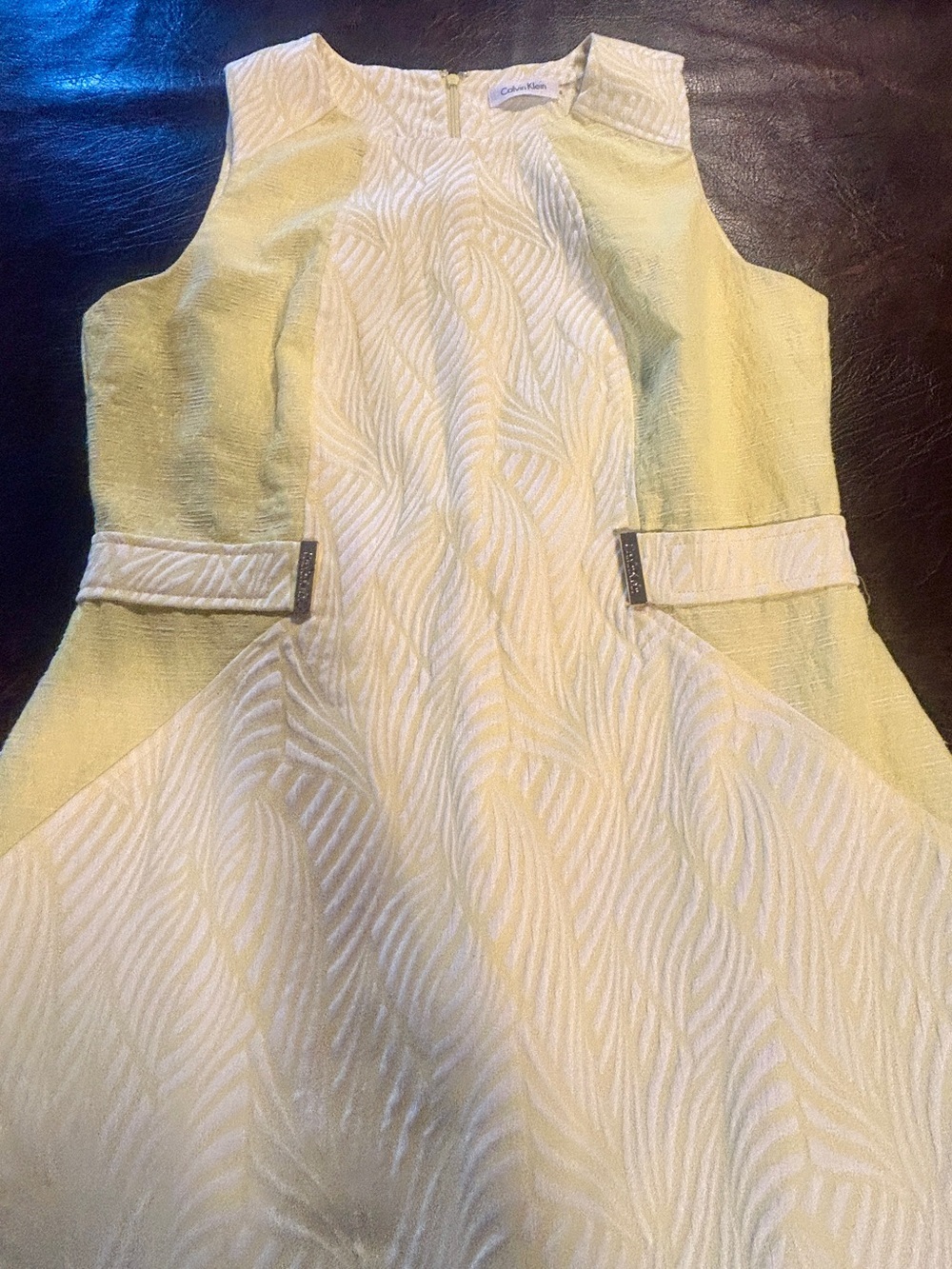Calvin Klein textured sleeveless sheath dress Size 8 - Picture 9 of 12